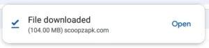 downloaded scoopz apk